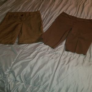 2 pair of dress capris